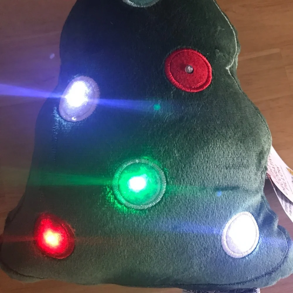 Target Bullseye Light Up Christmas Decorative Pillow